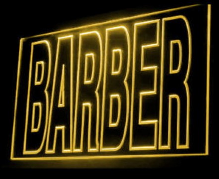 BARBER Haircut Salon Hair Design LED Neon Sign